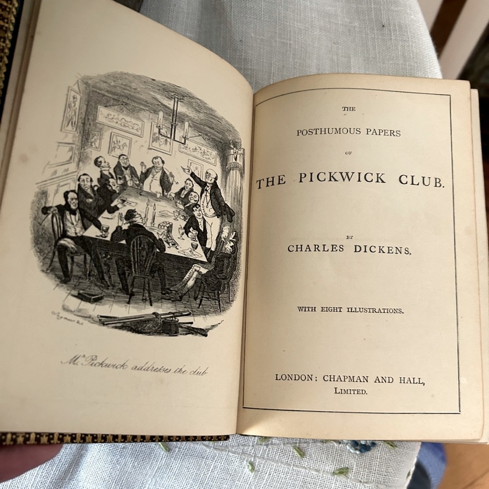 Antique Charles Dickens Hard Cover Book